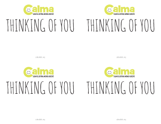 Calma Thinking of You